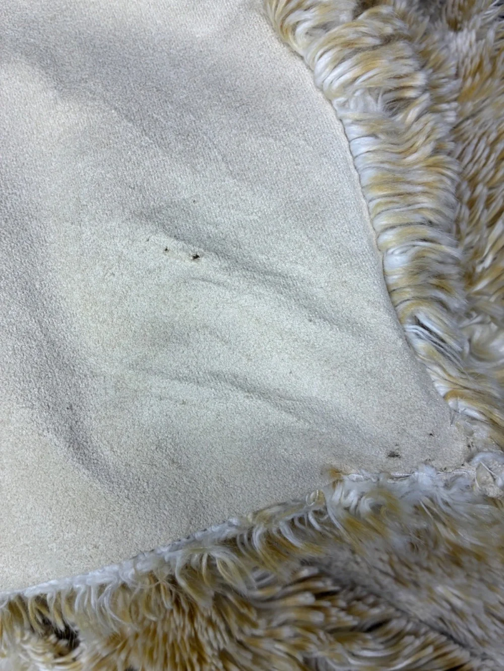 Z Gallerie Faux Fur Blanket and Matching Pillows